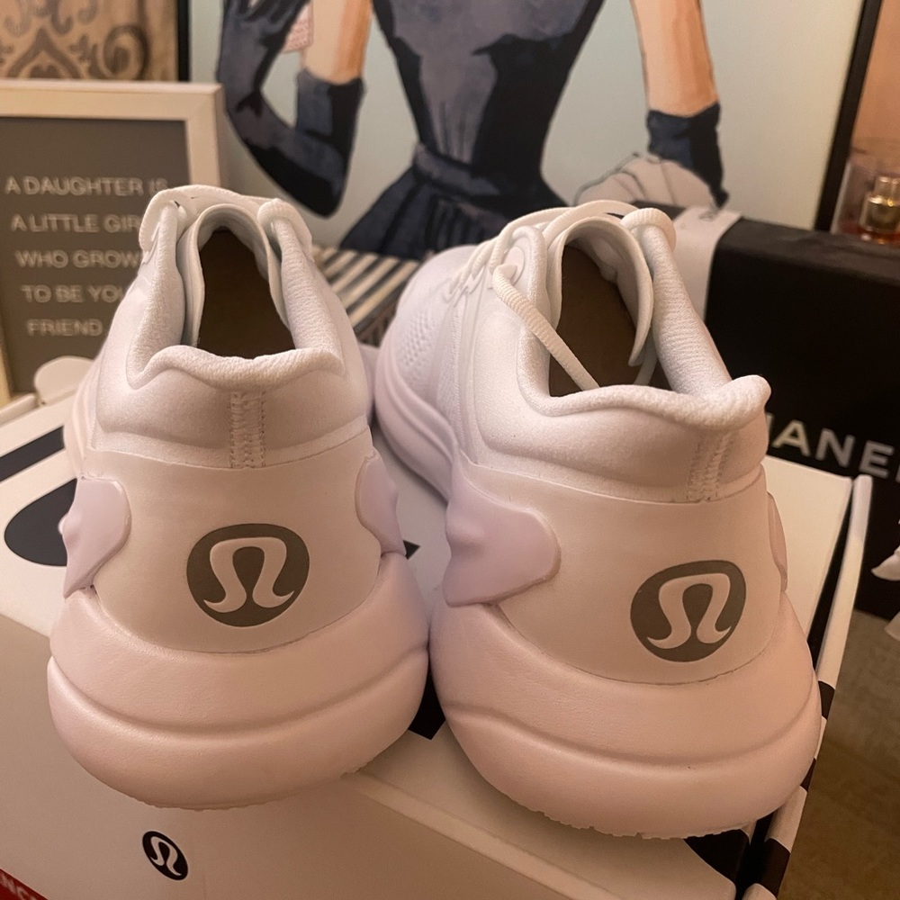 Brand new Sold out Lululemon Blissfeel Sneakers in white!!!